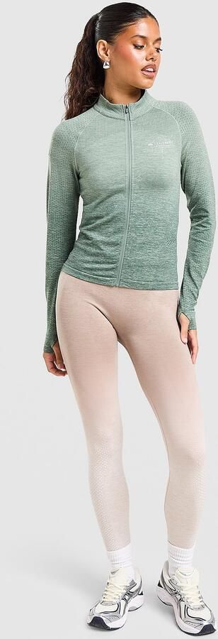 Trailberg Evocurve Seamless Full Zip Top Groen- Dames Groen