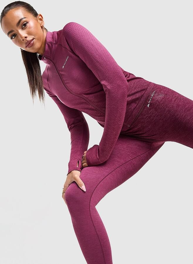 Trailberg Evocurve Seamless Full Zip Top Rood- Dames Rood