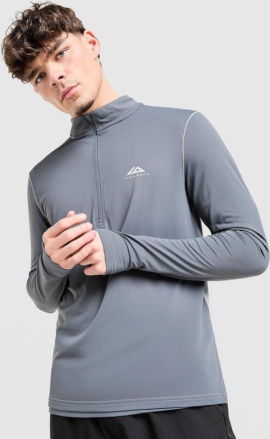 Trailberg Nucleus 1 4 Zip Top Grijs- Heren Grijs