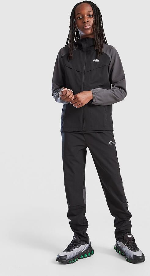 Trailberg Rapid Keyline Windbreaker Jacket Junior Zwart Kind Zwart