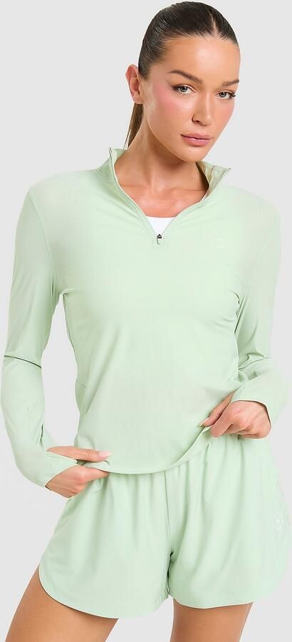 Trailberg Tide 1 4 Zip Top Groen- Dames Groen