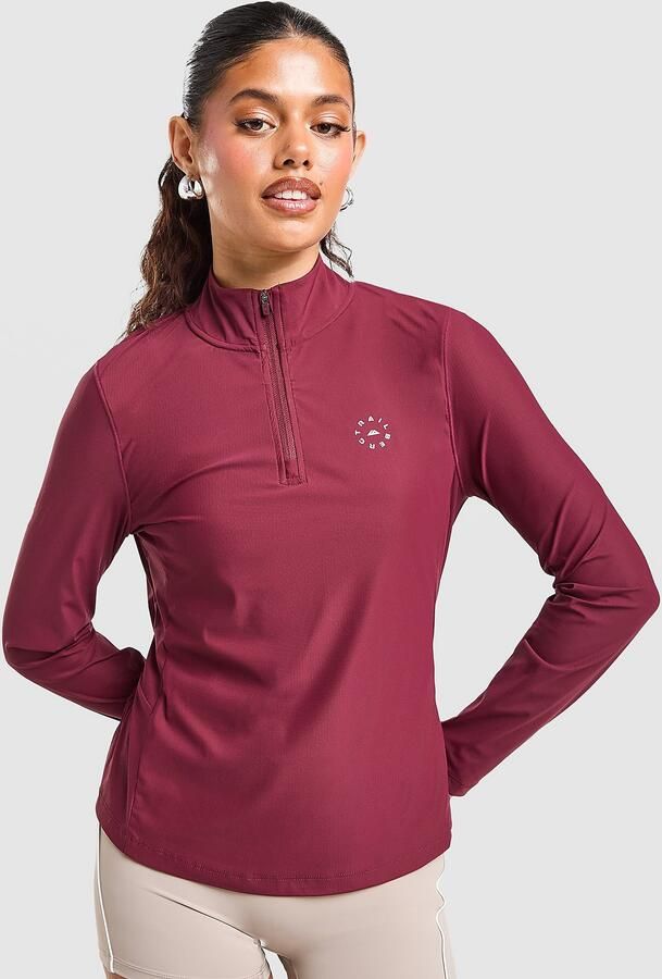 Trailberg Tide 1 4 Zip Top Rood- Dames Rood