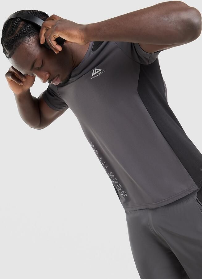 Trailberg Triathlon T-Shirt Grijs- Heren Grijs