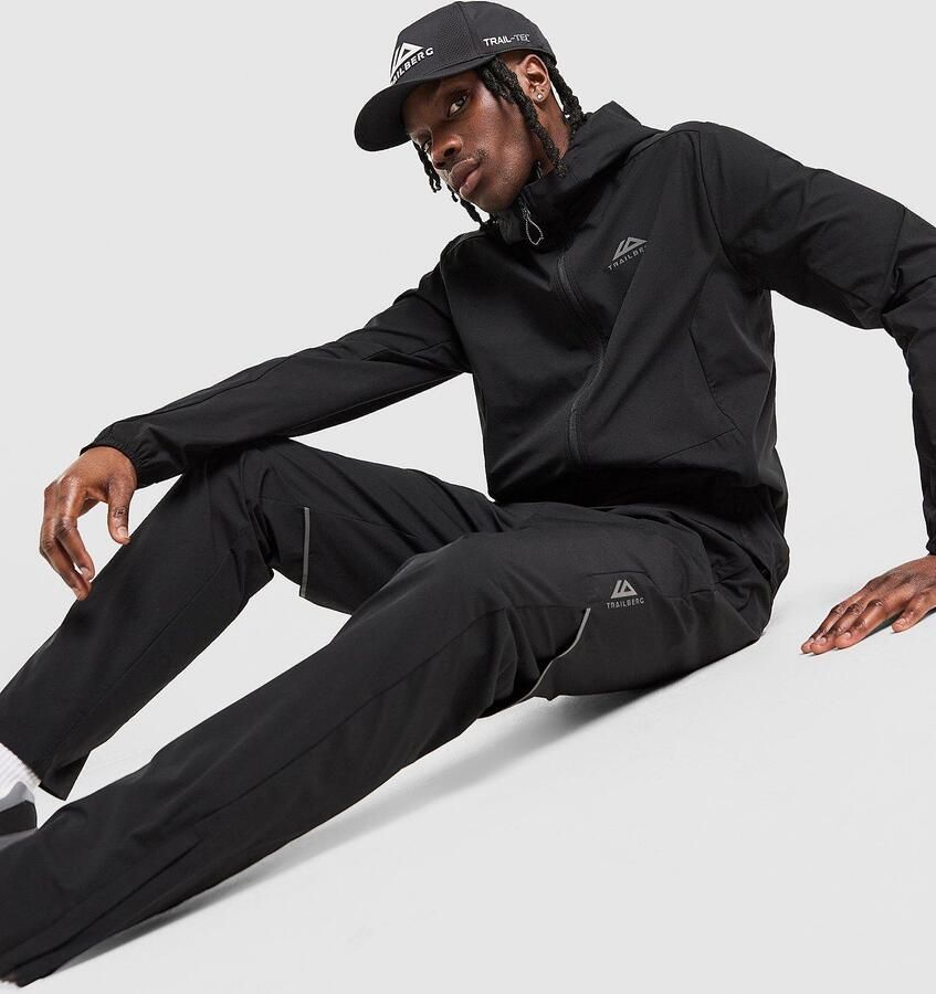 Trailberg Velocity Woven Track Pants Zwart- Heren Zwart