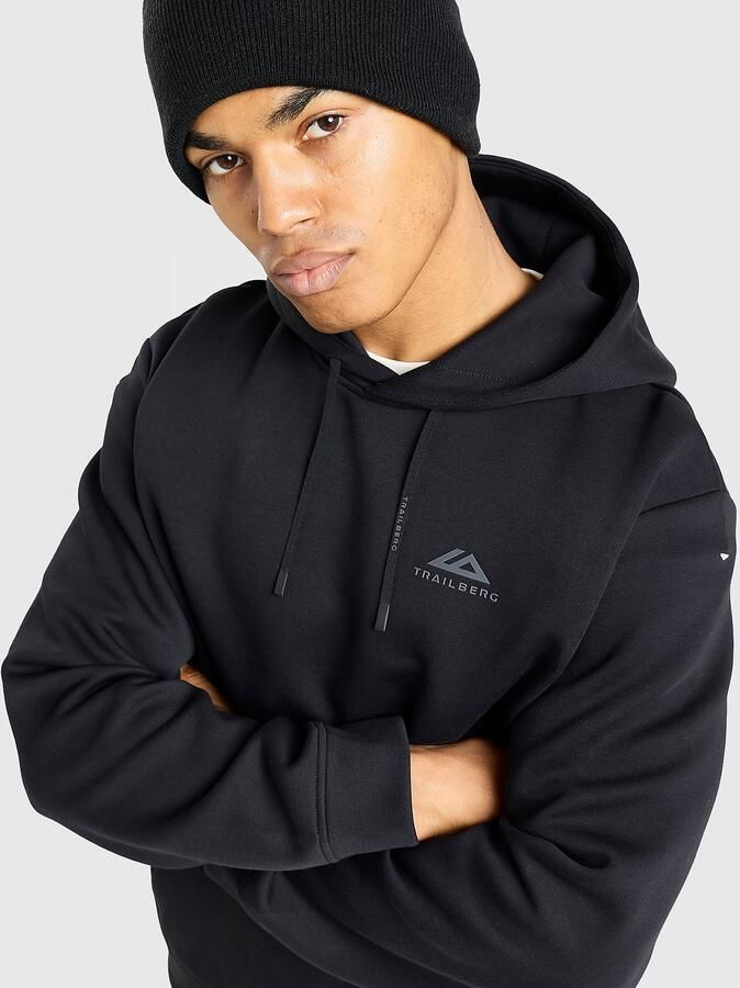 Trailberg Vital Fleece Hoodie Zwart- Heren Zwart