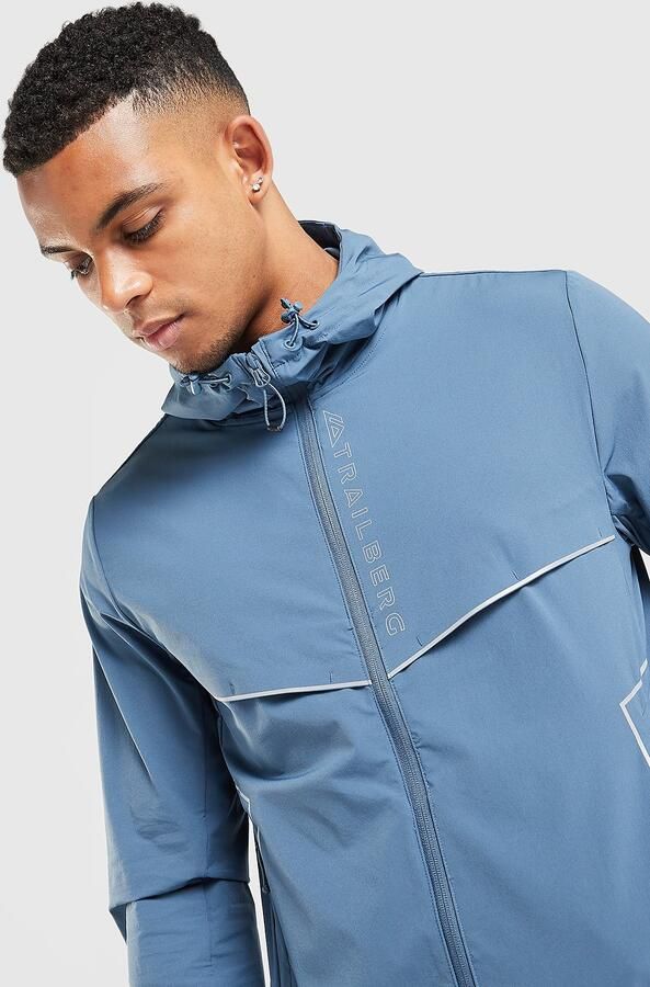 Trailberg Zion Woven Jacket Blauw- Heren Blauw