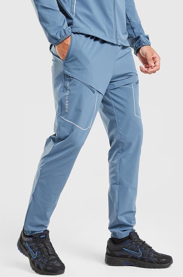 Trailberg Zion Woven Track Pants Blauw- Heren Blauw
