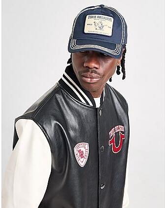 True Religion Big T Trucker Cap Navy- Dames Navy