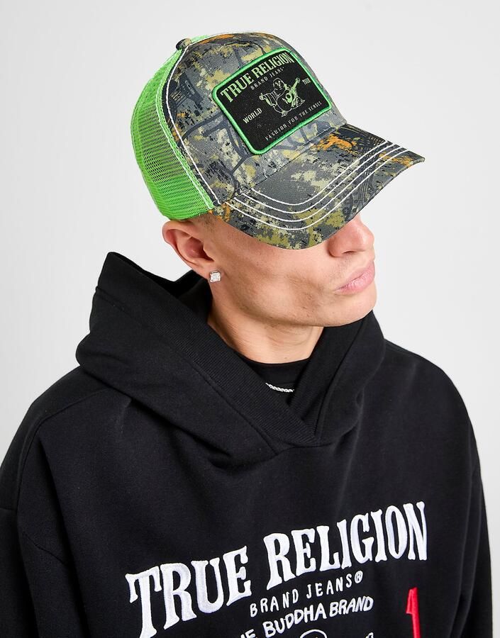 True Religion Buddha Trucker Cap Groen- Dames Groen