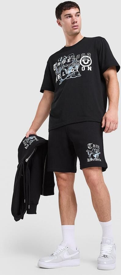 True Religion Logo Shorts Zwart- Heren Zwart