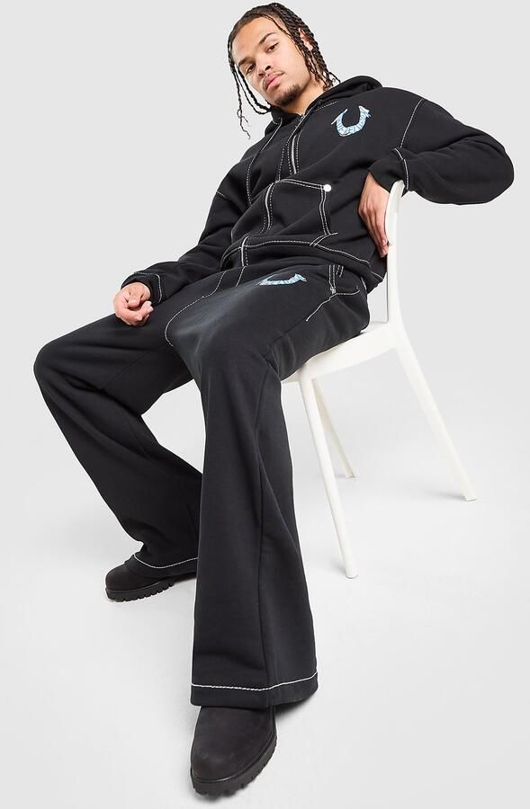 True Religion Paint Joggers Zwart- Heren Zwart