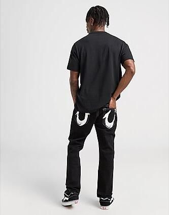 True Religion Rocco Taper Paint Jeans Black- Heren Black