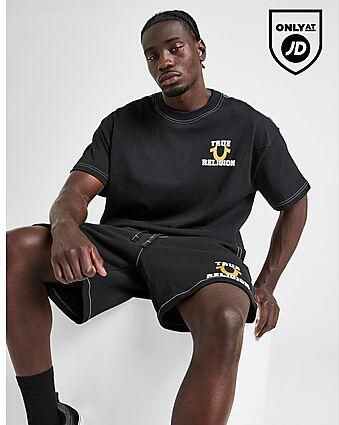 True Religion World Tour Big Logo T-Shirt Black- Heren Black