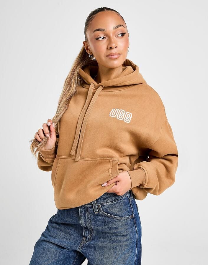 Ugg Cosy Logo Hoodie Bruin- Dames Bruin