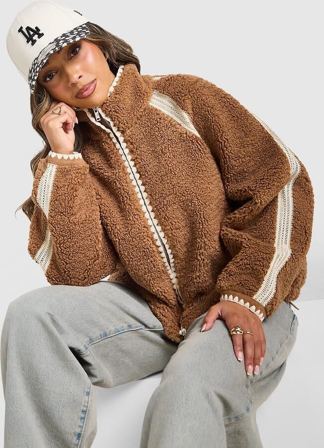 Ugg Nikia fluff Jacket Bruin- Dames Bruin
