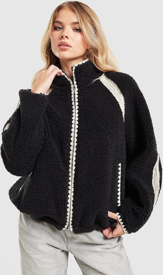 Ugg Nikia fluff Jacket Zwart- Dames Zwart
