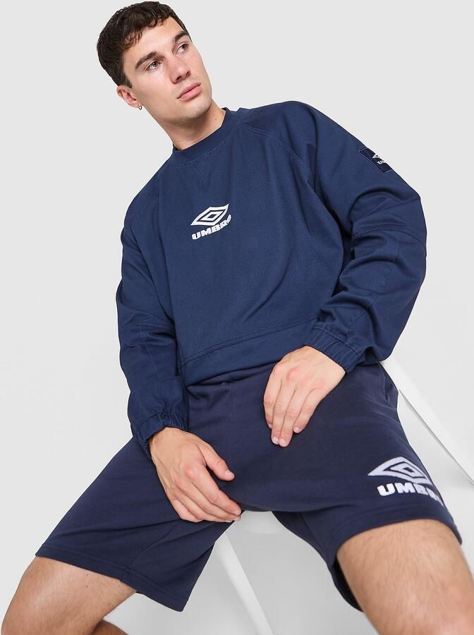 Umbro Drill Crew Sweatshirt Blauw- Heren Blauw