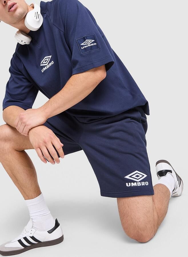 Umbro Fleece Shorts Blauw- Heren Blauw