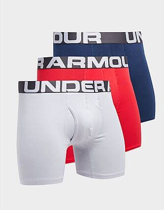 Under Armour 3-Pack Boxers Red- Heren