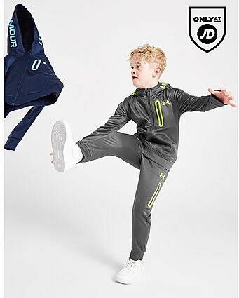 Under Armour Brand Full Zip Hooded Tracksuit Children Grey Kind