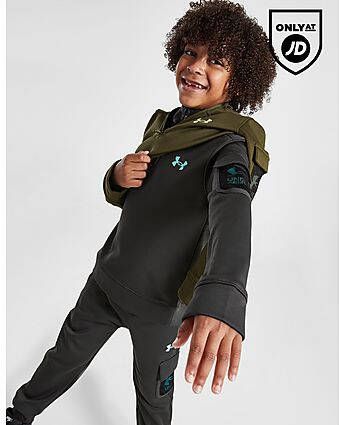 Under Armour Cargo 1 4 Zip Tracksuit Children Grey