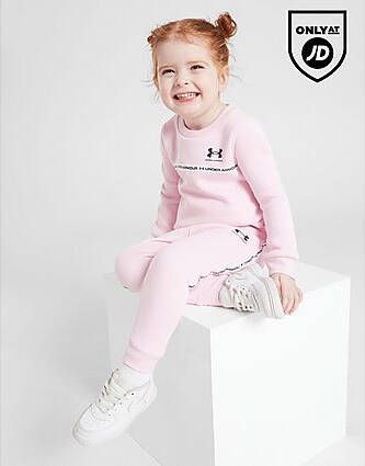 Under Armour ' Tape Crew Tracksuit Infant Pink Kind
