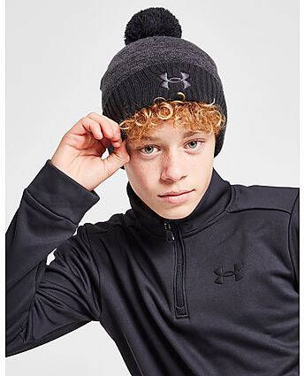 Under Armour Logo Pom Beanie Hat Junior Grey Kind