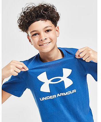 Under Armour Sportstyle Large Logo T-Shirt Junior Blue Kind