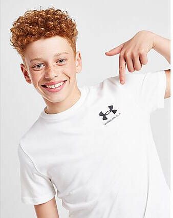 Under Armour Sportstyle Left Chest T-Shirt Junior White Kind