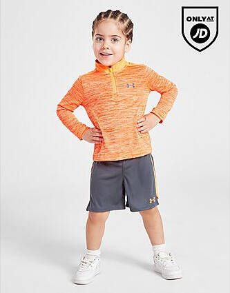 Under Armour Tech 1 4 Zip Woven Shorts Set Infant Orange Kind