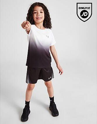 Under Armour Tech Fade T-Shirt Shorts Set Children Black Kind