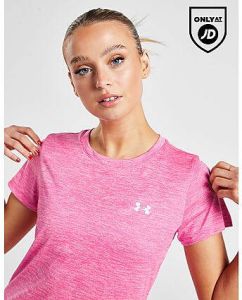 Under Armour Tech Twist Short Sleeve T-Shirt Pink Edge- Dames