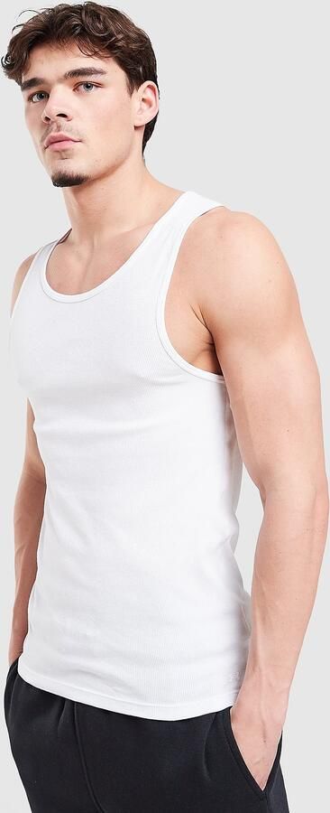 Under Armour 2-Pack Ribbed Tank Top Wit- Heren Wit