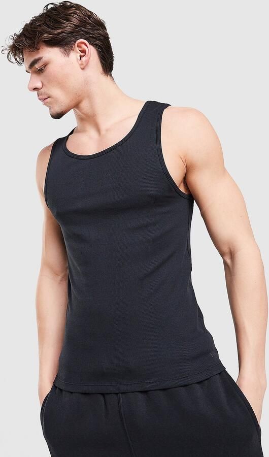 Under Armour 2-Pack Ribbed Tank Top Zwart- Heren Zwart
