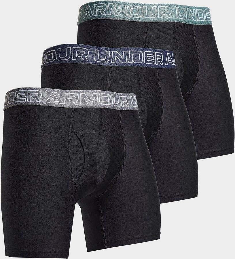 Under Armour 3-Pack Boxers Zwart- Heren Zwart