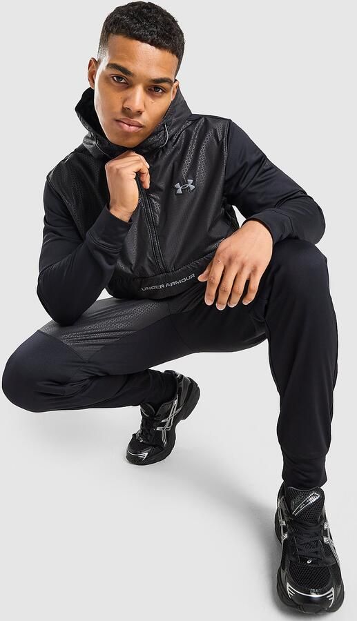 Under Armour Brawl 1 4 Zip Hoodie Zwart- Heren Zwart