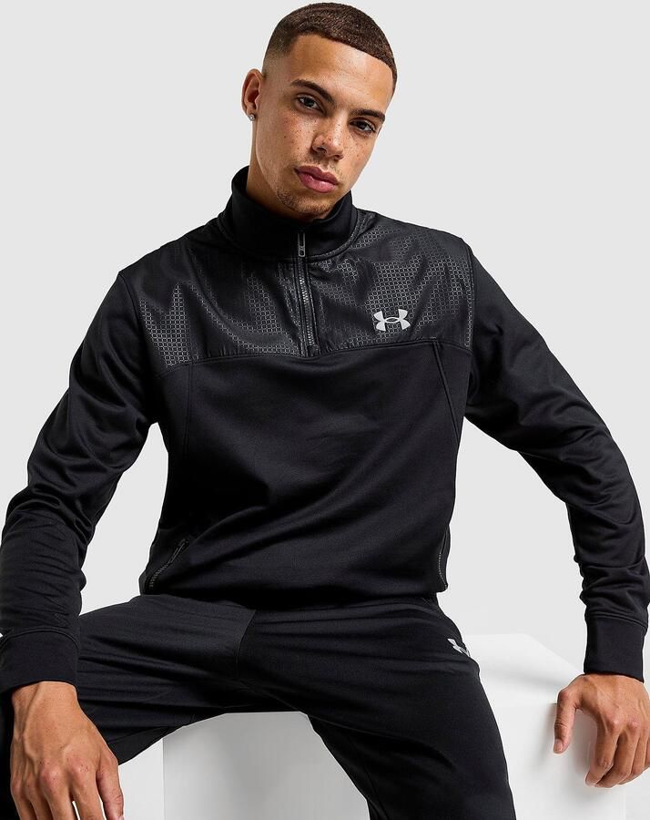 Under Armour Brawl 1 4 Zip Sweatshirt Zwart- Heren Zwart