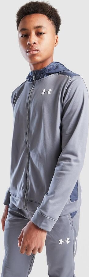 Under Armour Brawler+ Full Zip Hoodie Junior Blauw Kind Blauw