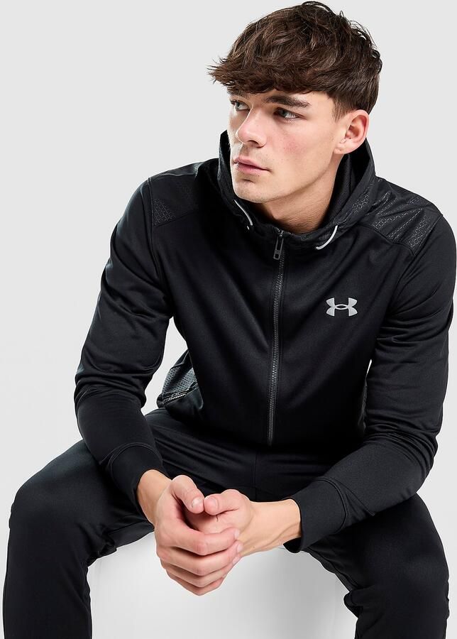 Under Armour Brawler Full Zip Hoodie Zwart- Heren Zwart