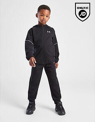 Under Armour Double Knit Full Zip Tracksuit Children Black Kind Black