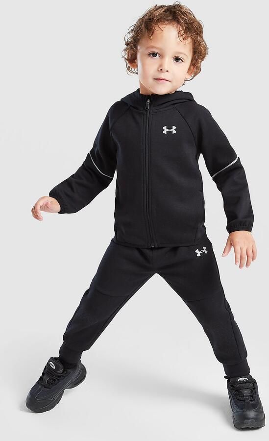 Under Armour Double Knit Full Zip Tracksuit Infant Zwart