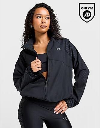 Under Armour Embossed Woven Jacket Zwart- Dames Zwart - Foto 2