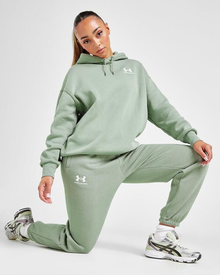 Under Armour Essential Fleece Joggers Olive- Dames Olive