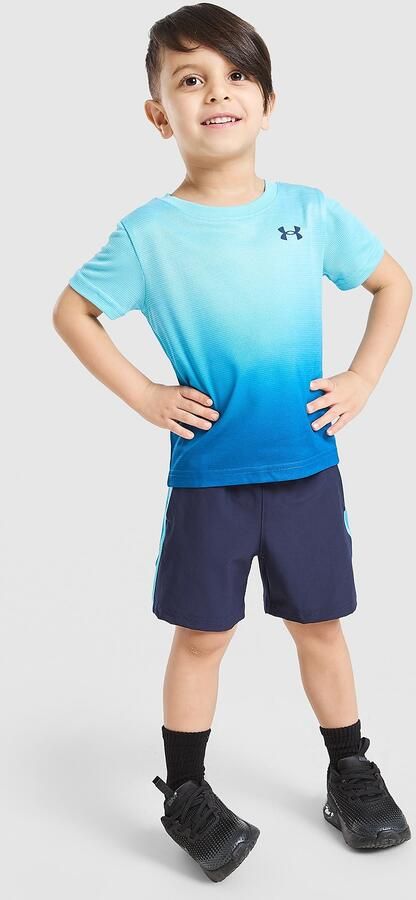 Under Armour Fade T-Shirt Woven Shorts Set Infant Blauw