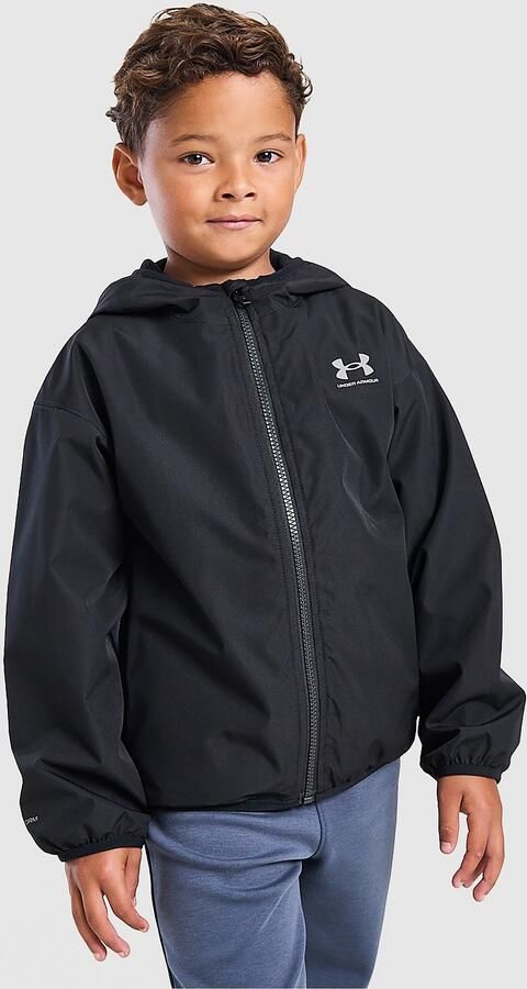 Under Armour Fleece Lined Windbreaker Jacket Children Zwart Kind Zwart