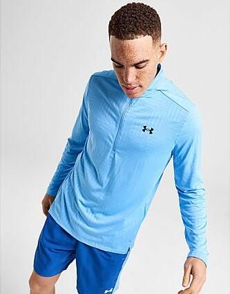 Under Armour Geotessa 1 4 Zip Top Horizon Blue- Heren Horizon Blue