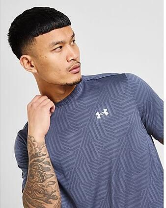 Under Armour Geotessa T-Shirt Blue- Heren Blue