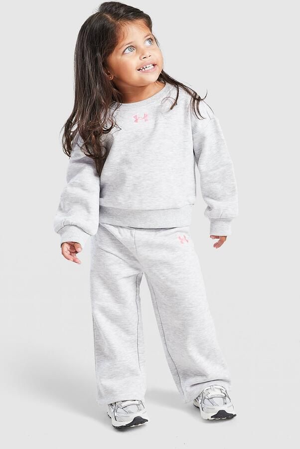 Under Armour ' Crew Wide Leg Tracksuit Infant Grijs Kind Grijs