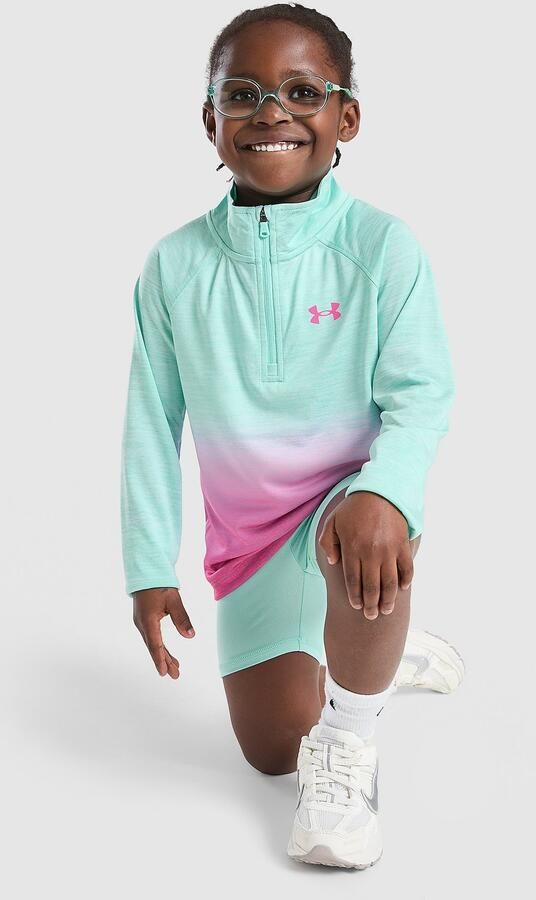 Under Armour ' Fade 1 4 Zip Shorts Set Children Blauw Kind Blauw
