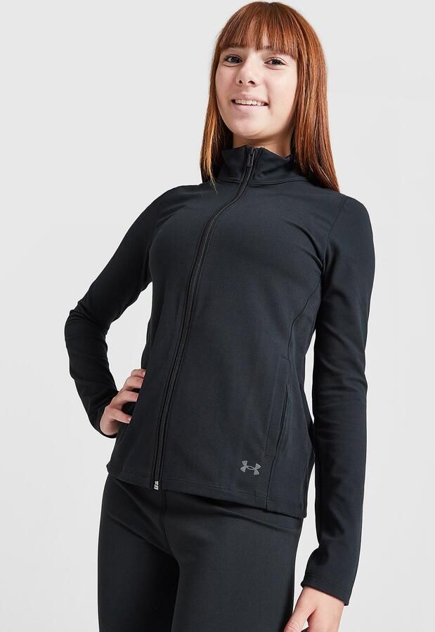 Under Armour ' Motion Full Zip Jacket Junior Zwart Kind Zwart